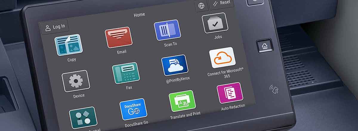 Xerox® AltaLink® C8170 user interface