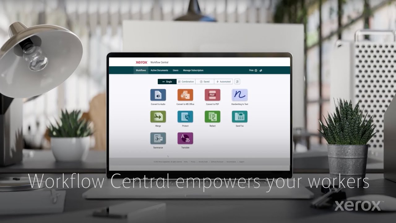 Xerox Workflow Central Convert to MS Office YouTube Video