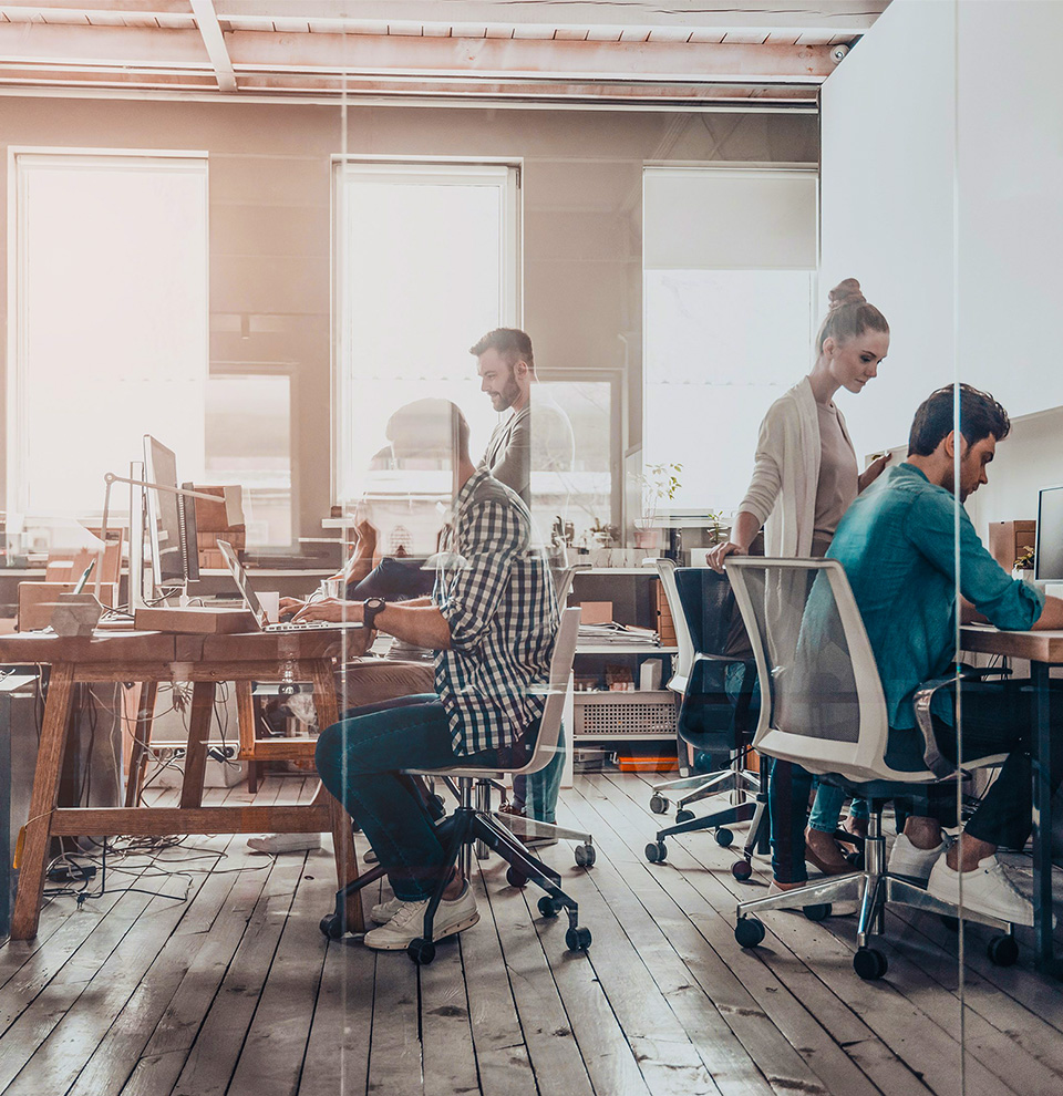 Modern office environment