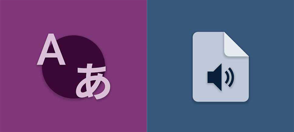 audio and translate icon